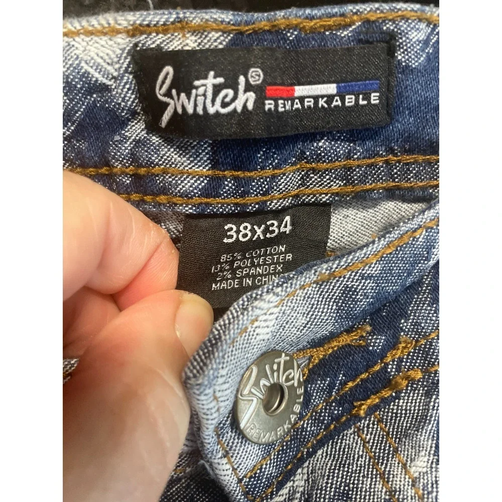 Switch Slim‎ Tapered Jeans Size 38 X 34  Mens
